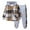 Coffee, variant on AherBiu Toddler Boys Clothes Plaid Button down Hoodies Shirts with Sweatpants Fall Casual Comfy Kids Outfits