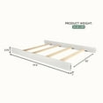 thumbnail image 5 of Evolur Convertible Full Size Solid Wood Bed Rail, Frost, 5 of 7