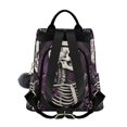 thumbnail image 2 of FORMRS Women's Travel Backpack Purse Anti-Theft Hidden Pockets Casual Shoulder Bag, Purple Skull Pattern, 2 of 7