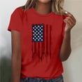 thumbnail image 2 of Lumosvexa Summer Plain Short Shirt Sleeved Womens Casual T-Shirt Tops Crew Neck T-Shirt Red Size L, 2 of 6