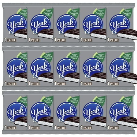 York Dark Chocolate Peppermint Patties Candy, 30 count