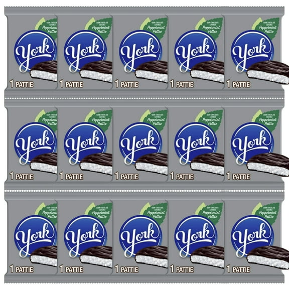 York Dark Chocolate Peppermint Patties Candy, 30 count