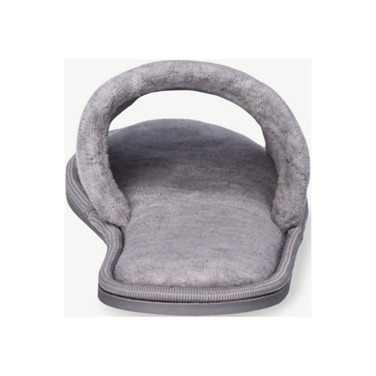 Grey slip online on slippers