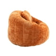 thumbnail image 5 of Bean Bag Chair, Comfy Lazy Sofa with High-Density Foam and 2 Pillows, Large Lounger Bean Bag Chair Couch for Living Room Bedroom Dorm Apartment, Orange, 5 of 7