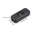 thumbnail image 2 of Unique Bargains Inline Cord Switch AC 250V 6A On/Off Rocker Switch Lamp Light Switch Black, 2 of 3