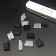 thumbnail image 6 of 5pcs Portable Block Wear-resistant Dustproof Cover Anti Dust Plug Silicone Stopper Type C Charger Port BLACK, 6 of 8
