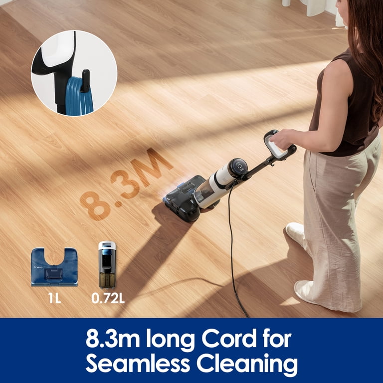 Tineco FLOOR ONE S6 Stretch Steam Corded Wet Dry Vacuum Mop, 3-in