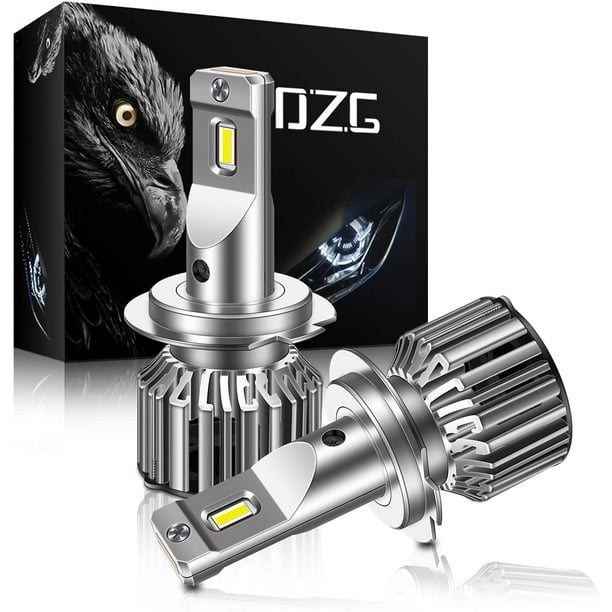 DZG H7 LED Phare Ampoule H7 LED Phare 6500K CREE Puces High Low Beam  Conversion Kit, 2 Pack 