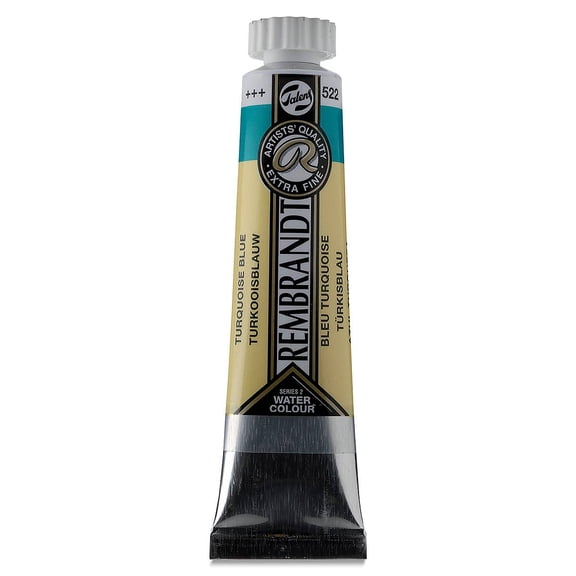 Rembrandt Artist Watercolors - Turquoise Blue, 20 ml tube