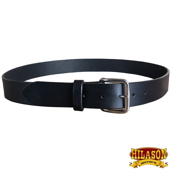 28" HILASON HAND MADE HEAVY DUTY BUFFALO HIDE LEATHER STITCHED GUN HOLSTER BELT