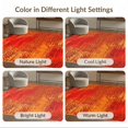 thumbnail image 7 of ODIKA 4'x6' Red Orange Cheetah Leopard Abstract Washable Area Rug Painterly Wild Markings Brushed Splatter Modern Spotted Art Pet Friendly, Non-Shedding for Bedroom, Reading Nook, 7 of 7
