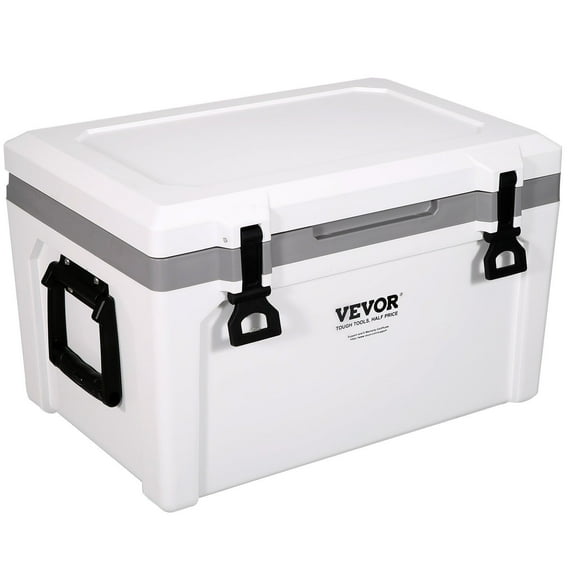 52 Qt Insulated Cooler with Heavy Duty Handle, Holds 50 Cans, 6-Day Ice Retention for Camping, Beach & Travel – Portable Ice Chest Lunch Box