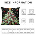 thumbnail image 5 of GOSMITH  Christmas Pillow Covers, Christmas Throw Pillow Covers, Xmas Outdoor Farmhouse Decorations Holiday Pillow Covers Cases for Couch Sofa Black and White, 5 of 5