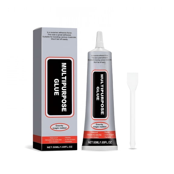 BANIRO Multipurpose Glue 50Ml Clear Glue for Rhinestones Jewelry Glue Multi Purpose Glues for Rhinestone Crafts Jewelry Fabric Leather Wooden Glass Metal