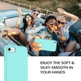 thumbnail image 3 of iPhone SE 2020 Case,iPhone 7 Case,iPhone 8 Case,Liquid Silicone Soft Gel Rubber Slim Cover with Microfiber Cloth Lining Cushion Shockproof Full Protective Case for iPhone 7/8/SE2, Ice Blue, 3 of 8