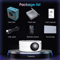 YT200 Mini Projector LED Home Media Player Audio Portable Projectors