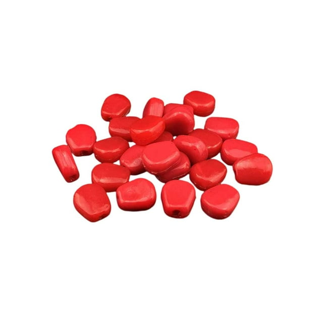 Advancent 100 Uds. Señuelos de simulación cebos artículos de pesca herramienta callos traje de pesca con caja transparente suministros Pescar Rojo