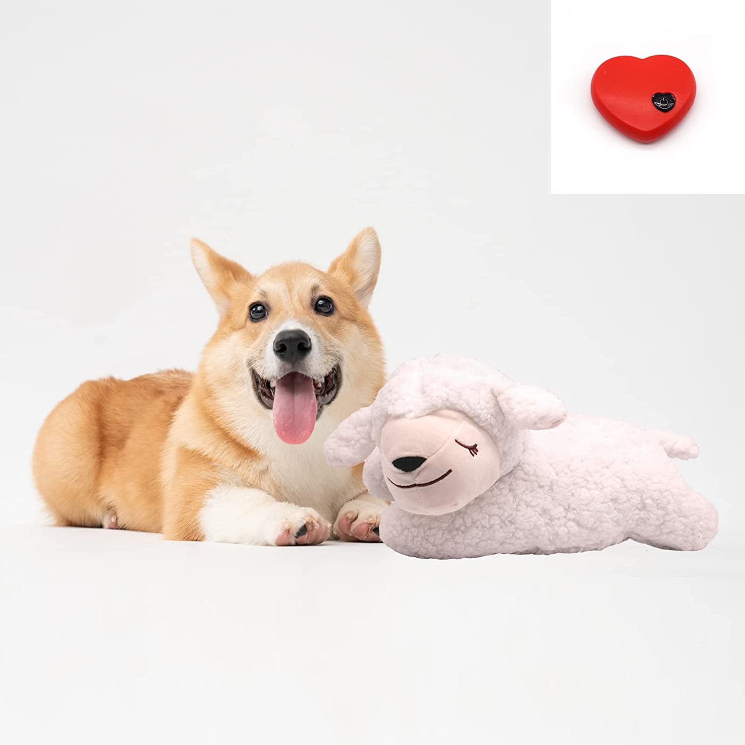 Heartbeat Puppy Toy for Crate Calming Toys Heartbeat Dog Toys with