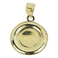thumbnail image 3 of 14k Yellow Gold White Rhodium, Communion Confirmation Medal Pendant Religious Charm Oval 16mm NO Necklace, 3 of 8
