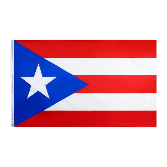 Large 90x150cm Puerto Rican National Flag Polyester for Outdoor Courtyard Festival Event Party Heritage Month Celebration Decoration