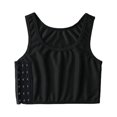 thumbnail image 2 of Mujeres transpirable pecho pecho aglutinante hebilla lateral chaleco corto Tops aglutinante de pecho ropa interior camisetas sin mangas vendaje de envoltura de pecho inalámbrico, 2 of 4