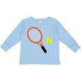 thumbnail image 3 of Inktastic Tennis Racket and Ball Boys or Girls Long Sleeve Toddler T-Shirt, 3 of 5