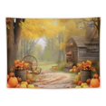 thumbnail image 5 of JRXY Fall Maple Leaves Tapestry Wall Hanging Forest and Pumpkin Nature Plant Decor, 40x30 Inches 40x30in, 5 of 7