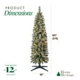 thumbnail image 3 of Open Box Home Heritage 5 Ft Pre Lit Stanley Cashmere Christmas Tree w/ Lights, 3 of 8