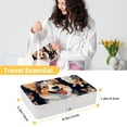 thumbnail image 5 of Corgi Portable PU Leather Jewelry Organizer Display Case with Removable Compartment, Earring Holder, and Jewelry Stand, 5 of 6