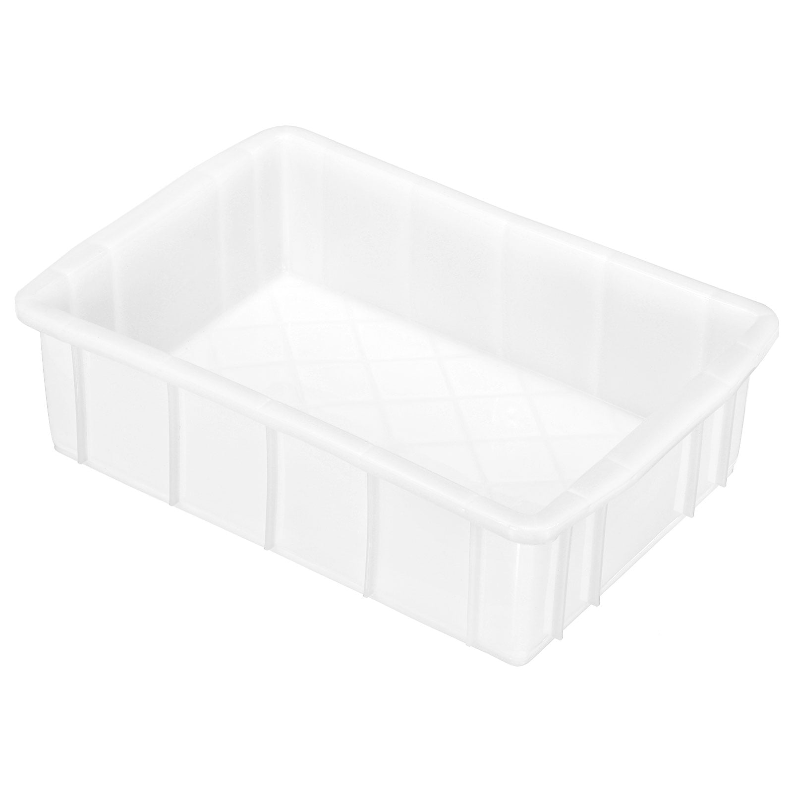 Uxcell Plastic Lab Tray Rectangle Utility Stackable Box Crafts Organizer 12"x8"x3" White