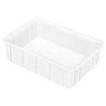 thumbnail image 1 of Unique Bargains 12'x8'x3' Plastic Lab Tray Rectangle Utility Stackable Box Crafts Organizer White, 1 of 5