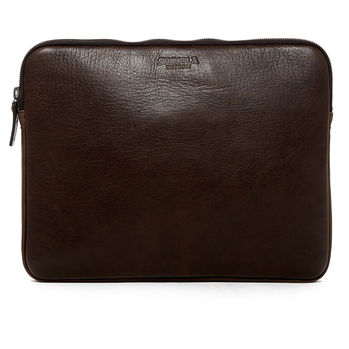 Shinola 13" Laptop Portfolio Leather Zippered Pouch