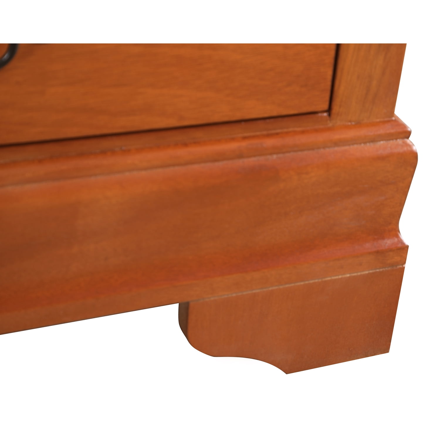 Glory Furniture Louis Phillipe 7-Drawers Bedroom Lingerie Chest in Oak