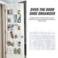 thumbnail image 5 of Cfowner Over The Door Shoe Organizer, Space Saving Shoe Rack for Closet Door with 24 Pockets and Hook, Shoe Holder Back of Door Organizers for Shoes, 5 of 6
