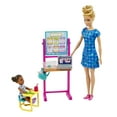 thumbnail image 4 of Barbie Careers Teacher Playset with Blonde Fashion Doll, 1 Toddler Doll, Furniture & Accessories, 4 of 7