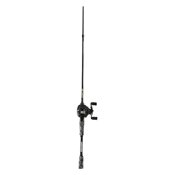 Combat Baitcaster Rod Combo Right handed Camo Grey 7ft