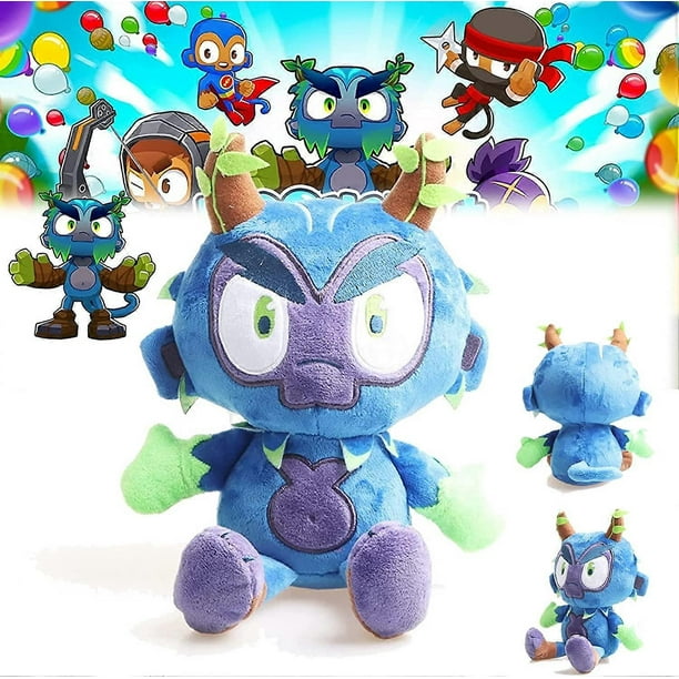 Obyn Greenfoot Plush, Dart Monkey Plush, Bloons Monkey Plushies, Monkey Stuffed Animal, Monkey City Cute Cartoon Dolls, Gift for Kid and Fans (Color :