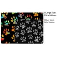 thumbnail image 5 of WIRESTER 13.77x10.23 in Rectangle Mouse Pad with Non-Slip Rubber Base for Computers, Laptop, Office & Home - Dog Paws Black, 5 of 5