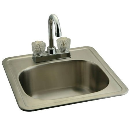 UPC 663370153440 product image for Kingston Brass 15'' x 16'' Undermount Bar Sink with Faucet and Strainer | upcitemdb.com
