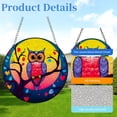 thumbnail image 2 of Animal Cartoon Owl Under Moon Stained Glass Suncatcher Handmade Window Hanging Colored Glass Suncatcher Crafts Kits for Indoor Garden Decor Memorial Gift 16x16cm(3), 2 of 7