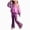 A248-Pink, variant on XZNPDUCQ 7-8 Years Girls Outfits Toddler Girls Fall Winter Clothes Girls Long Sleeve Top Pants 2PCS Set A248-Dark Purple