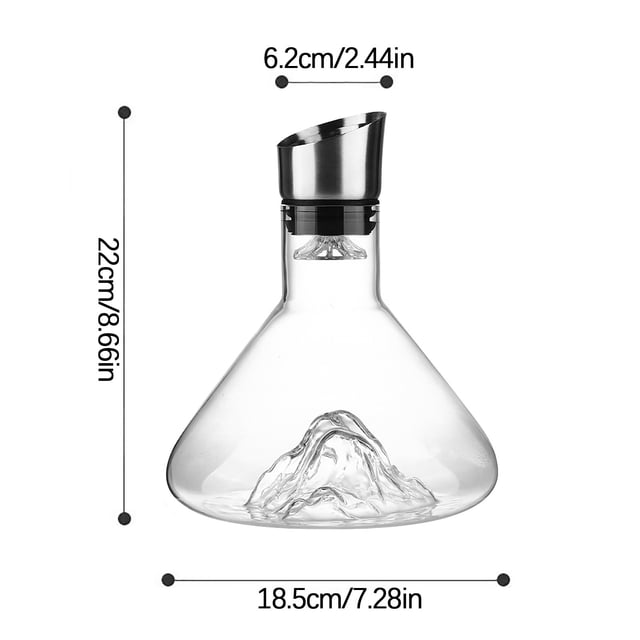 Iceberg Filter Liquid Separator Red Wine Glass