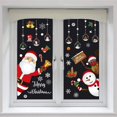 thumbnail image 4 of Decoración navideña 2023 pegatina estática de PVC extraíble Santa Elk decoración de ventana embellecer calcomanías de copo de nieve pasta de vidrio de Año Nuevo, 4 of 4