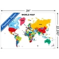 thumbnail image 3 of Map - World 2022 Wall Poster with Pushpins, 22.375" x 34", 3 of 6
