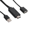 thumbnail image 2 of USB Female to Hdmi Male, 2 in 1 1080P USB Female to HDMI Male HDTV Adapter Cable Cord for IPhone Android, 2 of 7