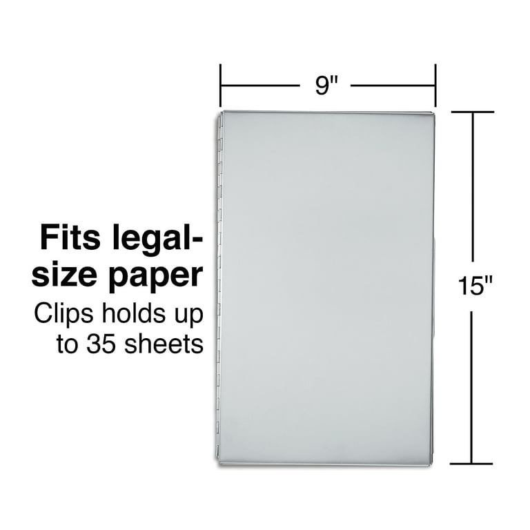 Staples Metal Clipboard with Side Loading Storage, Legal