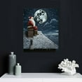 thumbnail image 4 of ONETECH  Funny Bathroom Wall Art Black and White Christmas Decor Santa Claus Pictures Funny Christmas Gifts for Men, 4 of 4