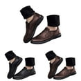 thumbnail image 5 of TIREOW Men's Leather Dress Walking Slip-on Shoes Comfortable Orthopedic Plantar Fasciitis Classic Lightweight Oxfords with Arch Support Business Loafers Footwear, 5 of 9