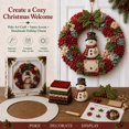 thumbnail image 2 of Brainybites 3D Fabric Poke Wreath DIY Kit - Christmas Wreath Making Kit for Adults, Holiday Door Decor, 2 of 9