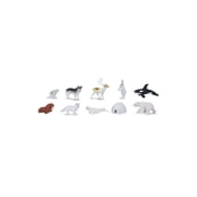Safari Ltd. Arctic TOOB - Figurines: Harp Seal, Husky, Caribou, Rabbit, Killer Whale, Walrus, Fox, Beluga Whale, Igloo, Polar Bear - Educational Toy Figures For Boys, Girls & Kids Ages 3+